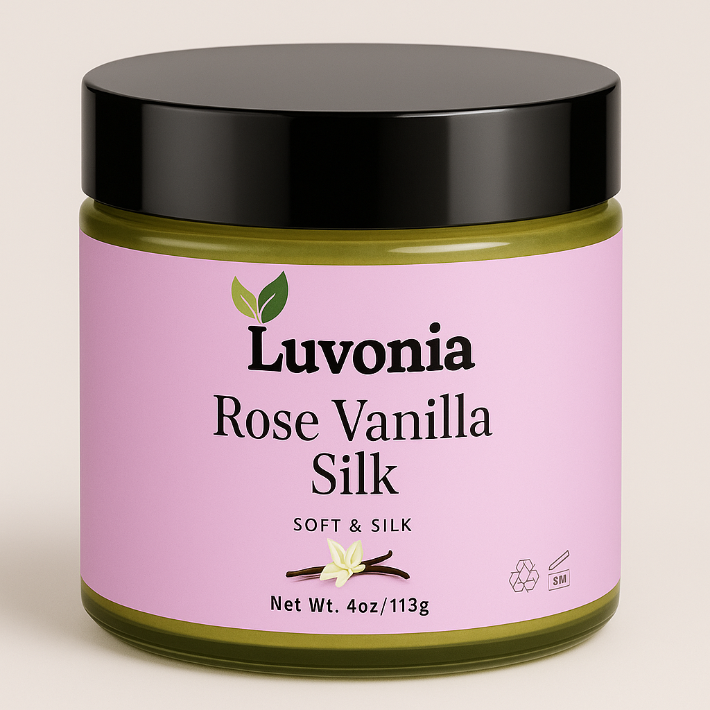 Rose Vanilla Silk Scrub (4oz)